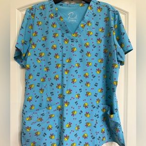 Valentine scrub top!